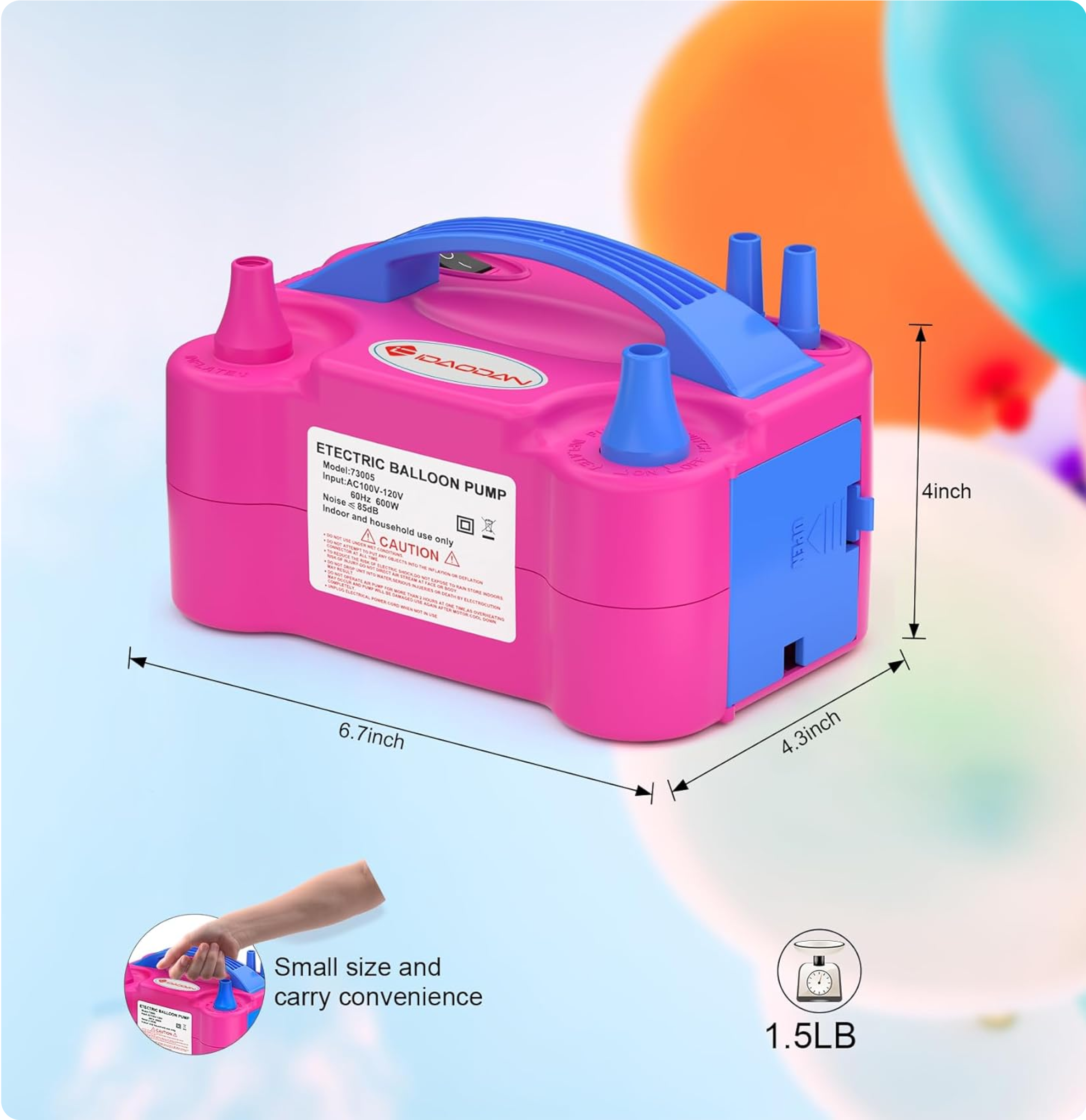 Electric balloon pump